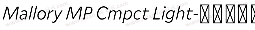 Mallory MP Cmpct Light字体转换